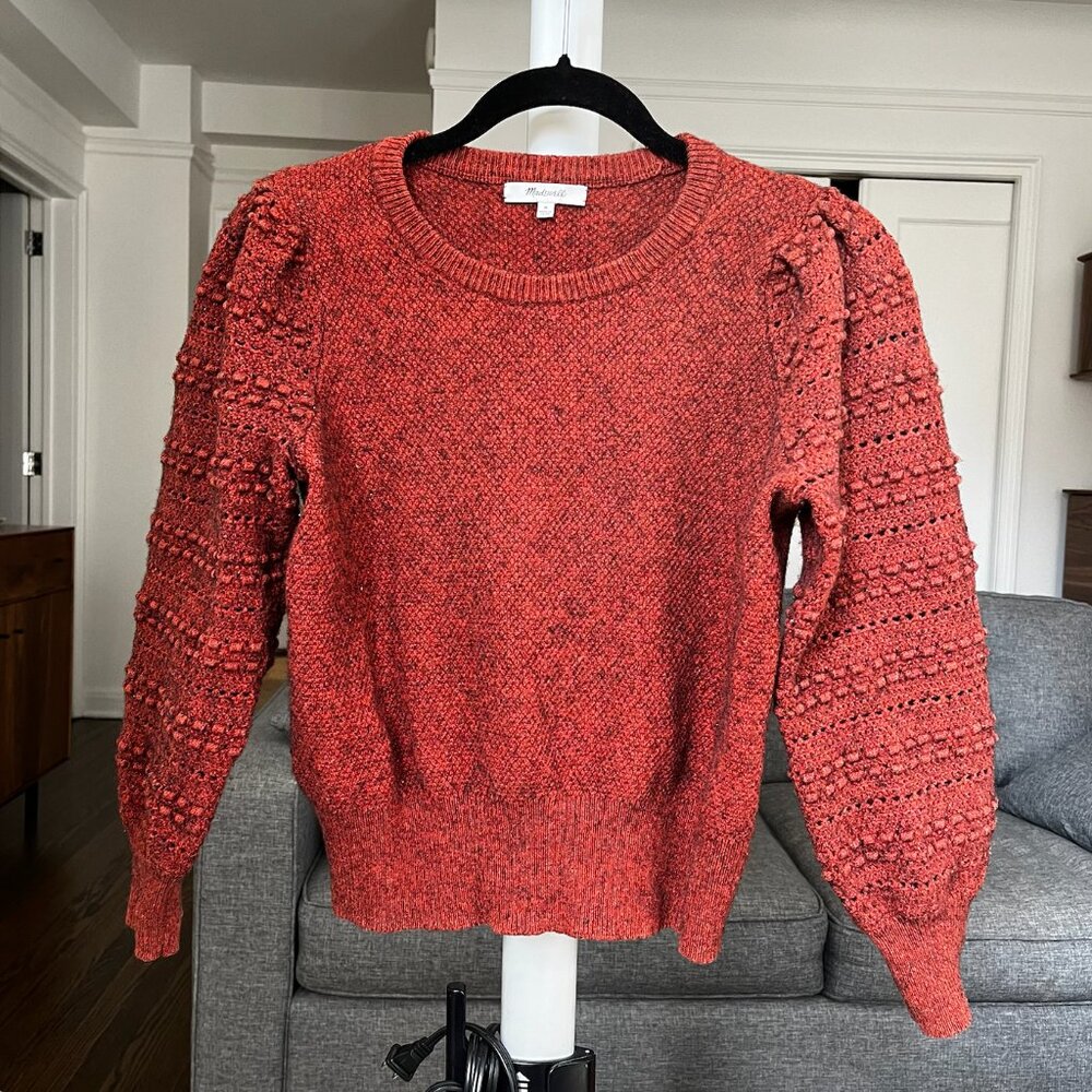 Madewell Bobble-Sleeve Pullover Sweater - Picture 2 of 4